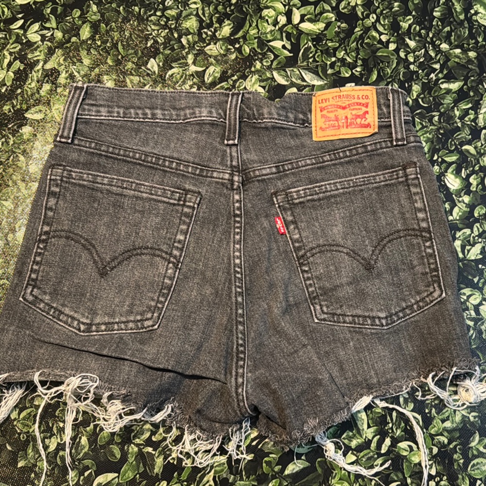 Levi's Gray Jean Shorts